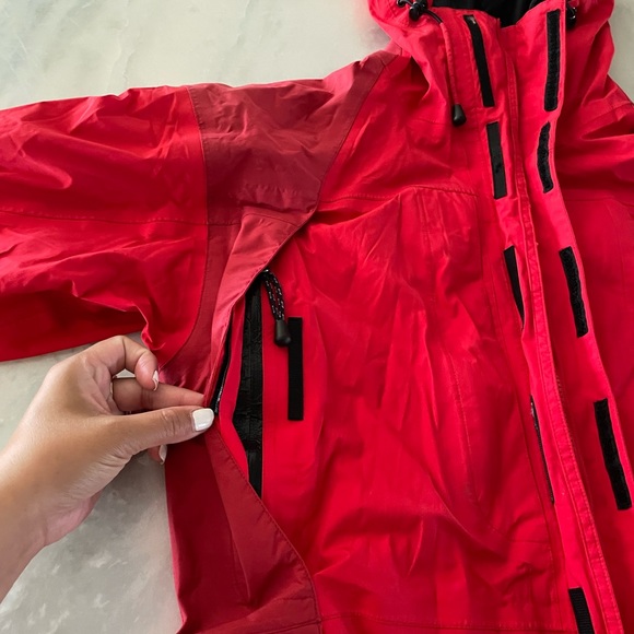 Vintage 90's The North Face Goretex Summit Series Red Black Parka Jacket - Picture 10 of 16